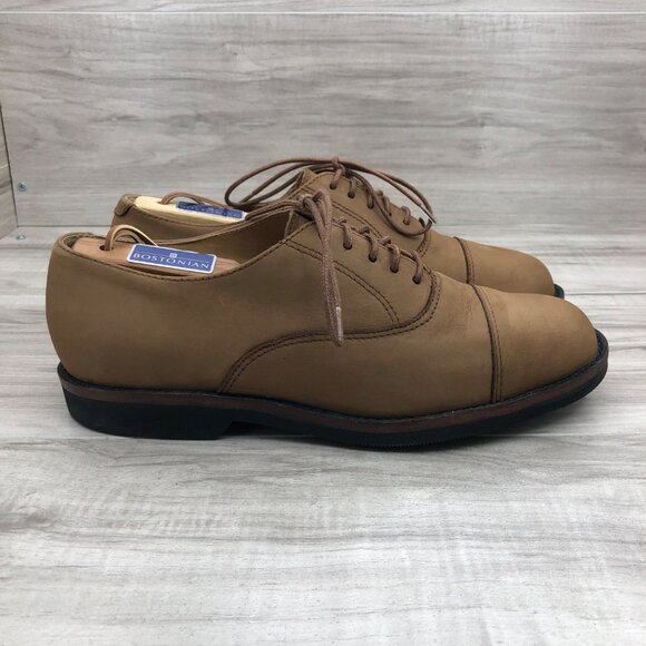 Hunt Club Shoes Mens 9M Brown Nubuck Leather Lace Up Oxfords main image 9